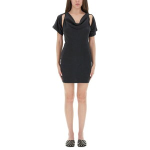 alexanderwang.t �A���L�T���_�[���� �e�B�[ ���f�B�[�X �����s�[�X�E�h���X�E�I�[���C������ 4CC3256775001 DECONSTRUCTED SHORT DRESS BLACK M S XS �y���������E�֐ō��z