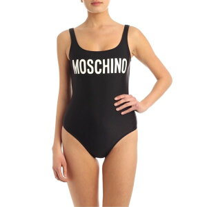 yyVubNtCf[ő80%OFF+P2{~zMOSCHINO XL[m fB[X XCEFA 420204731555 Logo lettering swimsuit in black Black 42 yE֐ōz