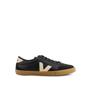 VEJA ���F�W�� �����Y �X�j�[�J�[ VO2020510B Volley Leather Sneakers With Suede Inserts Black 45 44 43 42 41 �y���������E�֐ō��z