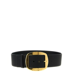 Dolce & Gabbana �h���`�F�K�b�o�[�i ���f�B�[�X �x���g�E�T�X�y���_�[ BE4608AW84480999 Maxi buckle belt Black 75cm 80cm 85cm 90cm 95cm 80 90 85 �y���������E�֐ō��z