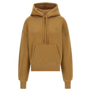 AMI Paris アミパリス レディース スウェット・フーディー USW756749280 'Ami De Coeur' hoodie Beige L M S 【送料無料・関税込】