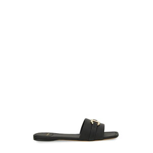 FERRAGAMO �t�F���K�� ���f�B�[�X �T���_�� 76963601G997001 SLIDE SANDAL BLACK 81/2 61/2 51/2 71/2 7 8 6 5 9 �y���������E�֐ō��z