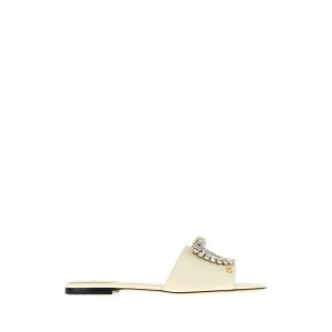 Valentino Garavani ���@�����e�B�m ���f�B�[�X �T���_�� 7W2S0MQ9EXSL96 Ivory leather slippers White 37 38 39 40 41 �y���������E�֐ō��z