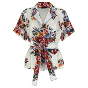 Dolce & Gabbana �h���`�F�K�b�o�[�i ���f�B�[�X �V���c�E�u���E�X F5S23TIS11IHA5ZO 'Vanity' shirt White IT42 IT44 IT46 IT50 IT52 IT48 40 42 44 46 38 52 48 50 �y���������E�֐ō��z