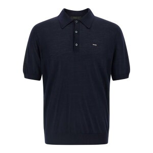 Prada �v���_ �����Y �|���V���c UMF148SOOO18DYF0008 Wool polo shirt Blue IT50 IT52 IT54 48 50 52 54 56 �y���������E�֐ō��z