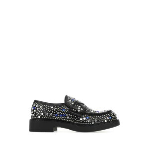 Prada v_ Y [t@[ 2DE1273D30F0632 Embellished leather loafers Multicoloured 7 7.5 8 8.5 9 10 yE֐ōz