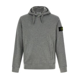 STONE ISLAND ストーンアイランド メンズ スウェット・フーディー K2S156100029S0M20V0M64 Logo badge hoodie Gray 3XL 4XL 5XL L M S XL XS 2XL 2XS 【送料無料・関税込】