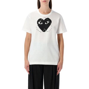 PLAY Comme Des Garcons �v���C �R���f�M�����\�� ���f�B�[�X T�V���c�E�J�b�g�\�[ AXT8040511 COMME DES GARCONS PLAY T-shirts and Polos White Light and natural S M L XL XS 2XL 2XS 3XS �y���������E�֐ō��z