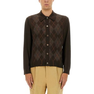 "OUR LEGACY �A���[���K�V�[ �����Y �j�b�g�E�Z�[�^�[�E�J�[�f�B�K�� M4253EPPUBARGYLEFINEWOOL POLO SHIRT ""PUB ARGYLE"" BROWN 48 46 50 �y���������E�֐ō��z"