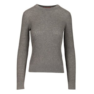 Max Mara Studio �}�b�N�X�}�[�� �X�e���f�B�I ���f�B�[�X �j�b�g�E�Z�[�^�[�E�J�[�f�B�K�� 2526366031600029003 Wool and silk sequin sweater Grey 3XL 4XL 5XL L M S XL XS 2XL 2XS �y���������E�֐ō��z