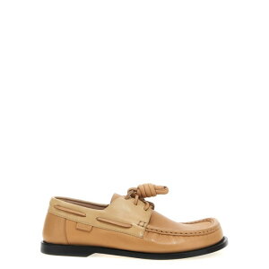 LOEWE Gx fB[X [XAbv LLSCS08X084838 'Campo' boat shoe Beige IT36 IT37 IT38 IT39 IT40 36 37 38 39 40 yE֐ōz
