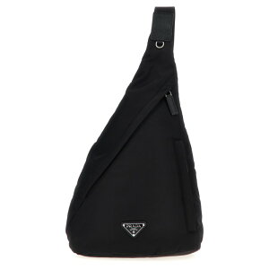 Prada �v���_ �����Y �{�f�B�E�x���g�o�b�O 2VZ092VOMO2DMGF0002 Re-nylon one-shoulder backpack Black onesize �y���������E�֐ō��z