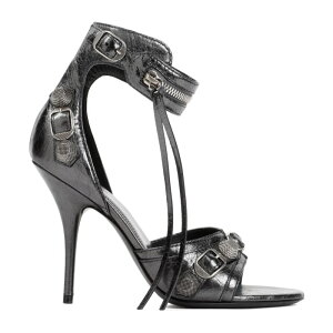 Balenciaga oVAK fB[X T_ 743057WBDK38110 Lead leather Cagole sandals Grey 36 37.5 40 41 38 38.5 37 39 yE֐ōz
