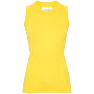 Sportmax �X�|�[�c�}�b�N�X ���f�B�[�X �^���N�g�b�v�E�L���~�\�[�� 12361022600002 SportMax Top Yellow Bright L M S XS �y���������E�֐ō��z