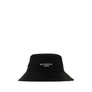 GIVENCHY �W�o���V�B �����Y �X�q BPZ0CBP0C4001 Black cotton blend bucket hat Black 58 59 60 �y���������E�֐ō��z