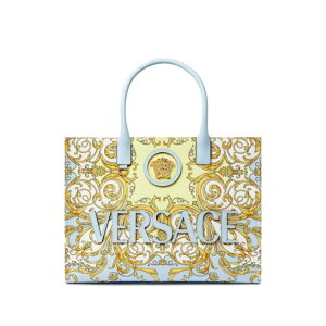 VERSACE ���F���T�[�`�F ���f�B�[�X �g�[�g�o�b�O 10047411A171485UD6V Versace Bags.. Clear Blue Blue and green onesize �y���������E�֐ō��z