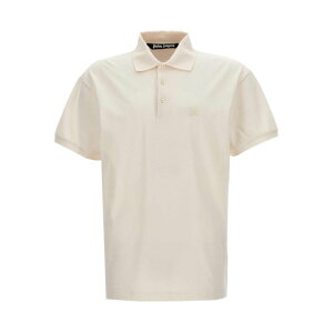 Palm Angels �p�[���G���W�F���X �����Y �|���V���c PMGB012R24FAB0010303 Monogram Polo Shirt White XS XL 2XL L S M �y���������E�֐ō��z