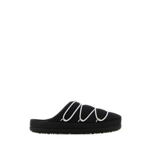MOON BOOT ���[���u�[�c ���f�B�[�X �T���_�� 2410020N001 Black fabric slippers Black 35 36 37 38 39 40 41 �y���������E�֐ō��z