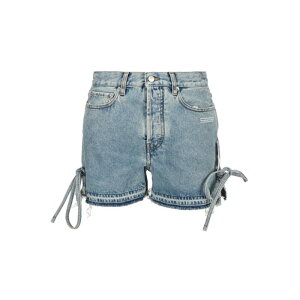 Off-White �I�t�z���C�g ���f�B�[�X �V���[�g�p���c OWYC006S21DEN0024000 Riserva shorts Light Wash 26 �y���������E�֐ō��z