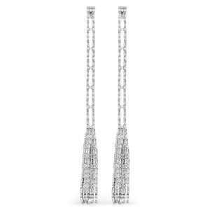 yyV}\ ő75%OFF+őP4{zDsquared2 fB[XNGA[h fB[X sAXECO ERW025459400001M1319 'Strass Drop' earrings Silver onesize yE֐ōz