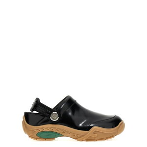 FENDI �t�F���f�B �����Y �T���_�� 7D1662AQX6F0QA1 'Fendi lab' clog Black 9 8 7 5 10 11 6 �y���������E�֐ō��z