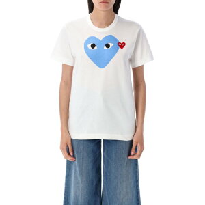 PLAY Comme Des Garcons �v���C �R���f�M�����\�� ���f�B�[�X T�V���c�E�J�b�g�\�[ AXT1060512 COMME DES GARCONS PLAY T-shirts and Polos Blue and green S M L XL XS 2XL 2XS 3XS �y���������E�֐ō��z