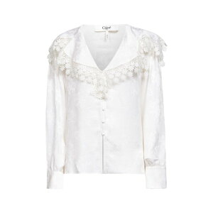 Chloe �N���G ���f�B�[�X �V���c�E�u���E�X CH25WHT15323107 Chloe Shirts FR30 FR32 FR34 FR36 FR38 FR40 FR42 FR44 FR46 FR48 FR50 FR52 FR54 36 38 40 42 �y���������E�֐ō��z