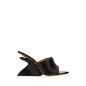 Off-White �I�t�z���C�g ���f�B�[�X �T���_�� OWIJ042S24LEA0011010 Black leather Jug mules Black 40 39 37 36 38 �y���������E�֐ō��z