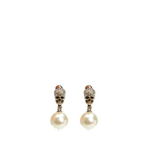 Alexander McQUEEN �A���L�T���_�[�E�}�b�N�C�[�� ���f�B�[�X �s�A�X�E�C�������O 855396I170A2375 Skull earrings Silver onesize IT0 �y���������E�֐ō��z