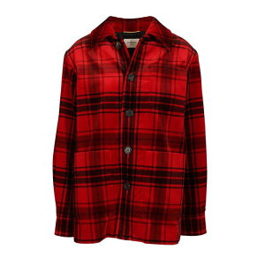 Saint Laurent �T�����[���� ���f�B�[�X �V���c�E�u���E�X 840634Y4J566704 Tartan velvet jacket Red FR30 FR32 FR34 FR36 FR38 FR40 FR42 FR44 FR46 FR48 FR50 FR52 FR54 36 �y���������E�֐ō��z