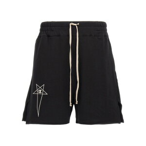 Rick Owens ���b�N �I�E�G���X �����Y �V���[�g�p���c CM01E1683CHFE09 Bermuda Champion x Rick Owens Black L M S XL 2XL 3XL 4XL 5XL XS 2XS �y���������E�֐ō��z