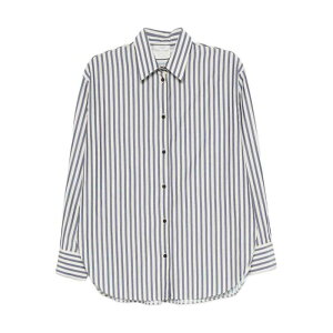 forte_forte �t�H���e �t�H���e ���f�B�[�X �V���c�E�u���E�X 14399BISMYSHIRTNOTTE Striped Cotton Blend Shirt Blue 1 0 �y���������E�֐ō��z