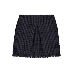 Dsquared2 �f�B�[�X�N�G�A�[�h ���f�B�[�X �X�J�[�g S75MA0915S78504524 Tweed frayed-hem miniskirt Dark Blue 42 �y���������E�֐ō��z