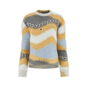 LOEWE ���G�x ���f�B�[�X �j�b�g�E�Z�[�^�[�E�J�[�f�B�K�� S359Y14KEGMULTICOLOR Multicolor stretch wool blend sweater Multicoloured XS S �y���������E�֐ō��z