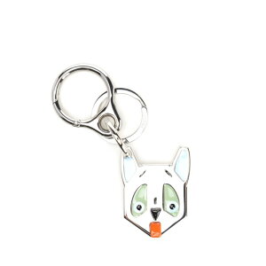 LOEWE ���G�x ���f�B�[�X �L�[�����O�E�L�[�P�[�X C621231X161602 Futurist Cats Keychain White IT0 �y���������E�֐ō��z