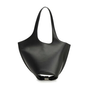 THE ATTICO �W�E�A�e�B�R ���f�B�[�X �n���h�o�b�O�E�V�����_�[�o�b�O 260WAH00062LBT019AA100 "La Scoop" Medium Shoulder Bag Black onesize IT0 �y���������E�֐ō��z