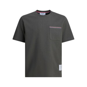 Thom Browne �g���E�u���E�� �����Y T�V���c�E�J�b�g�\�[ MJS295EJ0235310 T-shirt with pocket Green 1 2 3 4 �y���������E�֐ō��z