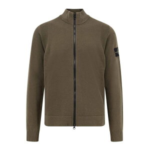 STONE ISLAND �X�g�[���A�C�����h �����Y �j�b�g�E�Z�[�^�[�E�J�[�f�B�K�� K2S155100062S00A1V0054 Cardigan in certified virgin wool Green M L 2XL XL S �y���������E�֐ō��z