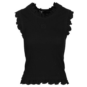 LOEWE ���G�x ���f�B�[�X �V���c�E�u���E�X S616Y23X531100 Stretch cotton tank top Black 3XL 4XL 5XL L M S XL XS 2XL 2XS �y���������E�֐ō��z