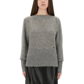 TOM FORD トムフォード レディース ニット・セーター・カーディガン MAK1380YAX921IG344 BOAT-NECK SWEATER GREY L M S 【送料無料・関税込】