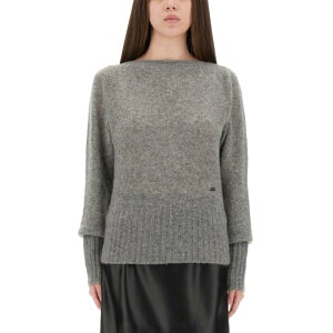 TOM FORD トムフォード レディース ニット・セーター・カーディガン MAK1380YAX921IG344 BOAT-NECK SWEATER GREY L M S 【送料無料・関税込】