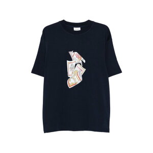 Drole De Monsieur �h���[���h���b�V�� �����Y T�V���c�E�J�b�g�\�[ KTS311CO002NY DROLE DE MONSIEUR T-shirts and Polos Blue Blue and green L M S XL �y���������E�֐ō��z