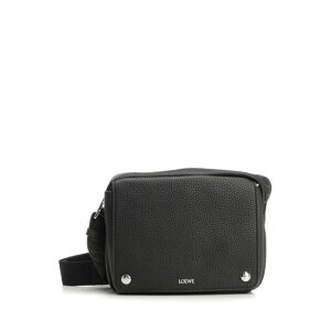 LOEWE ���G�x �����Y �{�f�B�E�x���g�o�b�O BANBA73X051100 Medium Pebble messenger bag Black onesize IT0 �y���������E�֐ō��z