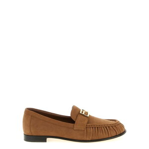 FENDI �t�F���f�B ���f�B�[�X ���[�t�@�[ 8D87563TYF1UML 'Baguette' loafers Brown 35 36 37 38 39 40 35.5 36.5 37.5 38.5 39.5 41 42 �y���������E�֐ō��z