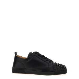 Christian Louboutin �N���X�`���� ���u�^�� �����Y �X�j�[�J�[ 3240422CM53 'Louis Junior Spikes Flat' sneakers Black IT39 IT40 IT41 IT42 IT43 IT44 IT45 IT46 411/2 421/2 431/2 39 40 41 42 43 44 45 46 43.5 42.5 40.5 41.5 �y���������E��