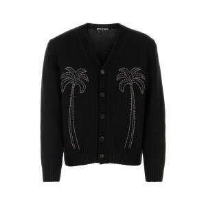 yyV}\ ő80%OFF+P2{zPalm Angels p[GWFX Y jbgEZ[^[EJ[fBK PMHB023R24KNI0011072 Black nylon blend cardigan Black S M L yE֐ōz