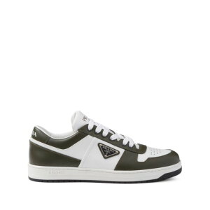 Prada プラダ メンズ スニーカー 2EE364FD0013LOIF008L TWO-TONE DOWNTOWN SNEAKERS F008L BIANCO MILITARE 9 7 8 6 7.5 8.5 10 【送料無料・関税込】