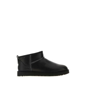 UGG AO Y u[c 1158191BLK Black leather Classic Ultra Mini ankle boots Black 101/2 111/2 121/2 131/2 31/2 41/2 51/2 61/2 71/2 81/2 91/2 10 11 12 13 14 3 4 40 41 42 43 44 45 5 6 7 8 9 yE֐ōz