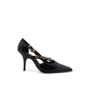 PINKO �s���R ���f�B�[�X �p���v�X�E�n�C�q�[�� SD0495E037Z99 Lady Leather Decollet Black 36 38 40 �y���������E�֐ō��z