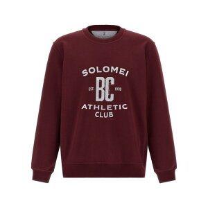 Brunello Cucinelli �u���l���E�N�`�l�� �����Y �X�E�F�b�g�E�t�[�f�B�[ MW8633380GC3985 Techno cotton sweatshirt Bordeaux L M S XL 2XL �y���������E�֐ō��z